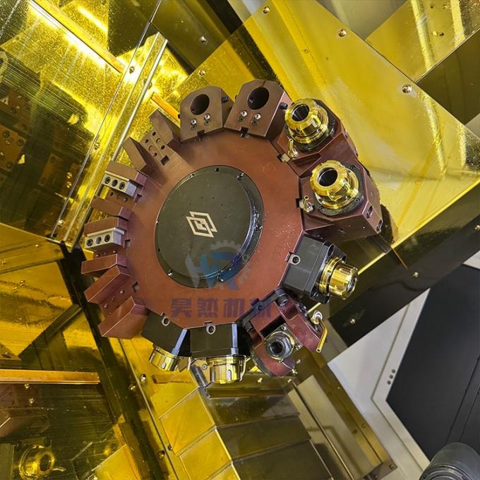 दोहरी धुरी ढलान बिस्तर स्वचालित सीएनसी लेथ TCK56Y उप धुरी ड्राइव के साथ सीएनसी लेथ मोड़ 5