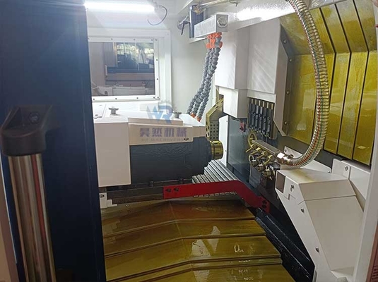 Fanuc SYNTECs नियंत्रण प्रणाली Sm205 के साथ स्वचालित परिशुद्धता सीएनसी लेथ मशीन