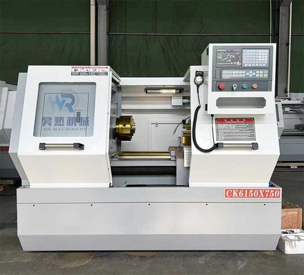 CK6150-750mm सीएनसी लेथ मशीन 220V फ्लैट बेड लेथ मशीन